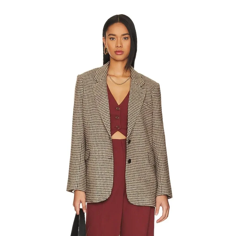 LPA x REVOLVE | Baldwin Vest Henna Rust Button Front Pockets Size Small